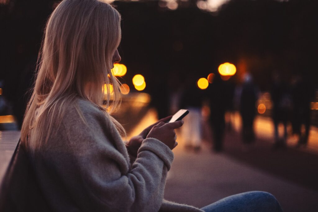 Phone A Friend Or Family Member when  Walking At Night