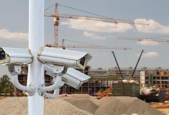 Install CCTV on construction site